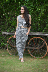 Waist Coat and Trousers Coord Sets - Printed